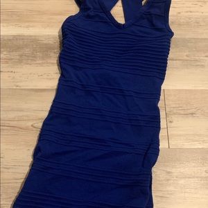 Blue bodycon dress